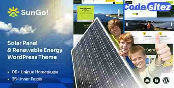 Sungo - Ecology & Solar Energy WordPress Theme