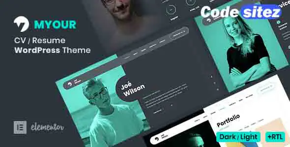 Myour - CV Resume WordPress Theme