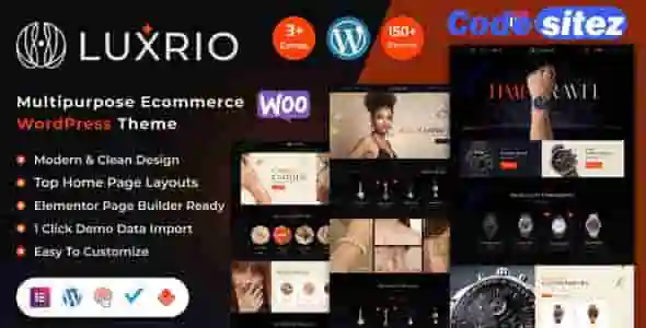 Luxrio – eCommerce Jewellery WordPress Theme