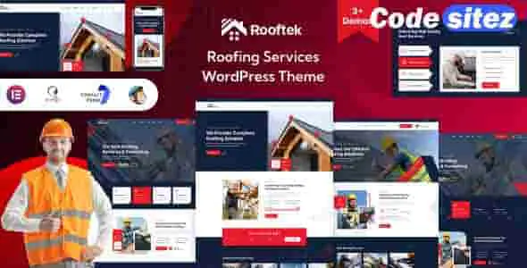 Rooftek - Roofing Services WordPress Theme
