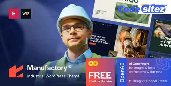 Manufactory - Industrial WordPress Theme