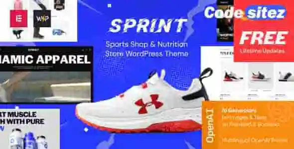 Sprint - Sports Shop & Nutrition Store WordPress Theme