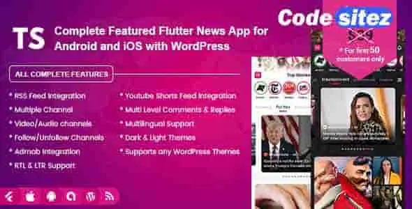 Top Stories - Flutter | WordPress News App with RSS Feed
