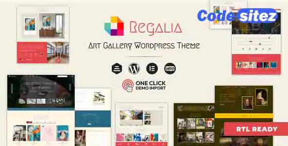 Regalia - Artist Portfolio, Art Gallery Theme