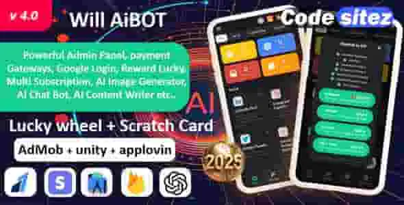 Will AI bot - ChatGPT AI Content writer App | AI Image AI | Lucky Wheel & Scratch Payment gateway