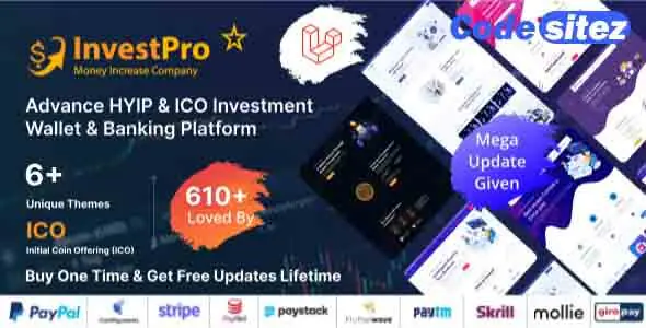 Hyip InvestPro – Advance HYIP & ICO Investment Wallet & Banking Platform