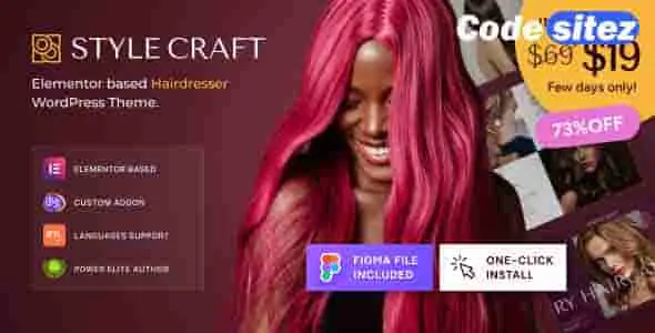 Style Craft - Hairdresser & Hair Salon WordPress Theme