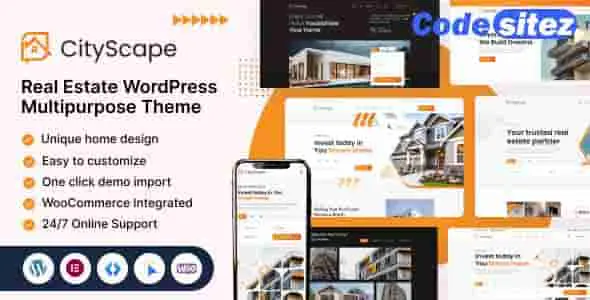 CityScape – Real Estate WordPress Theme Multipurpose