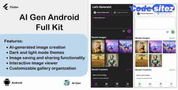 AI Image and AI Content Generator Android App Full Kit