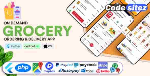 Nulled Grocery Vegetable Store Delivery Mobile App with Admin Panel - GoGrocer