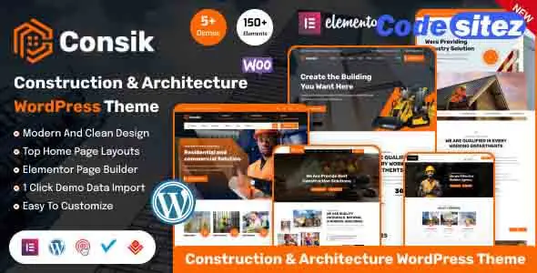 Consik - Construction, Building & Architecture WordPress Theme