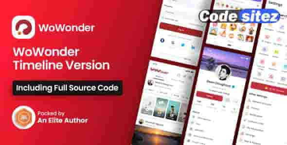 Nulled Mobile Native Social Timeline Applications - For WoWonder Social PHP Script