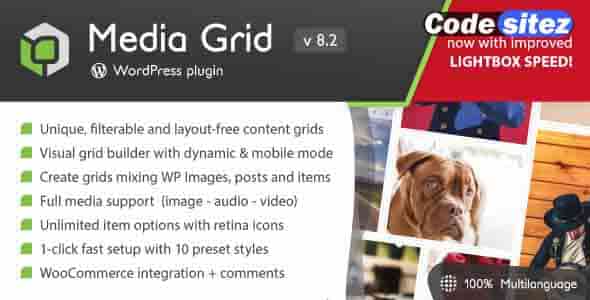 Media Grid Nulled - WordPress Responsive Portfolio
