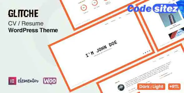 Glitche - Resume WordPress Theme