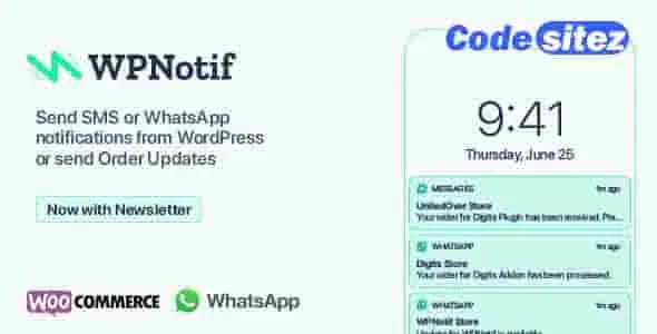 WPNotif: WordPress SMS & WhatsApp Message Notifications