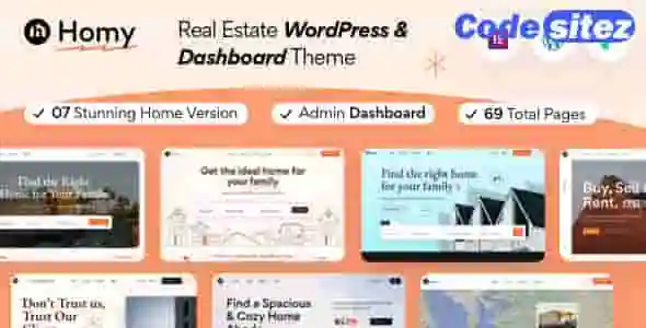 Homy - Real Estate WordPress Theme