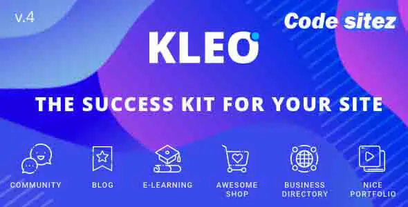 KLEO - Community Focused & Multi-Purpose BuddyPress WordPress Theme