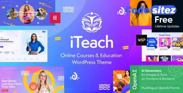 iTeach - Online Courses & Education WordPress Theme