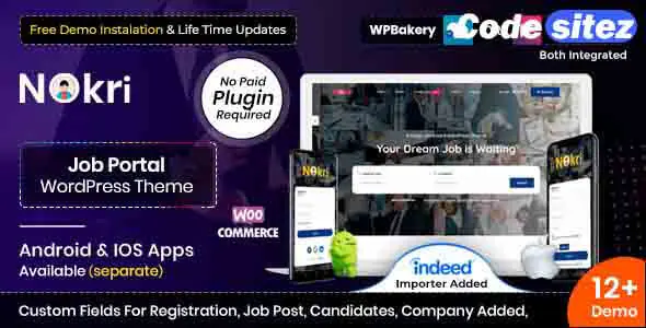 Nokri - Job Board WordPress Theme