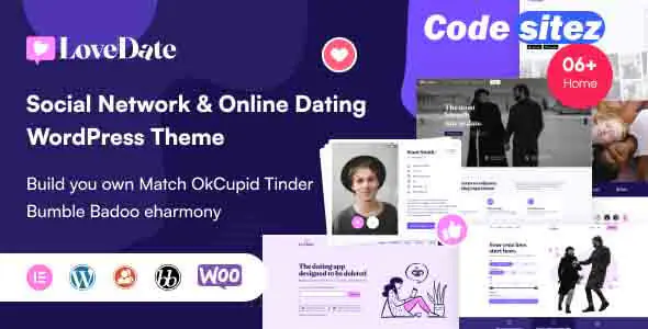 LoveDate - Social Dating Network WordPress Theme