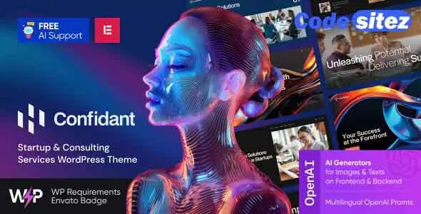 Confidant - Startup & Consulting Services WordPress Theme