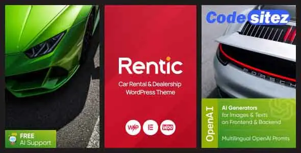 Rentic - Car Rental & Dealership WordPress Theme