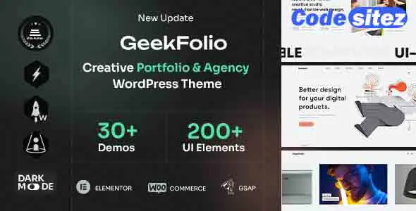 Geekfolio - Elementor Creative Portfolio & Agency WordPress Theme