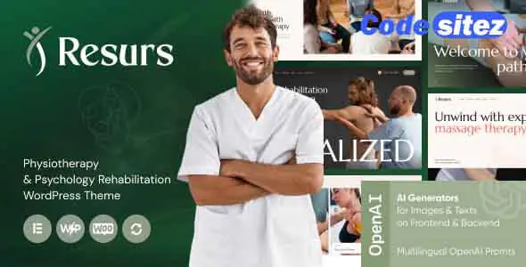 Resurs - Physiotherapy & Psychology Rehabilitation WordPress Theme
