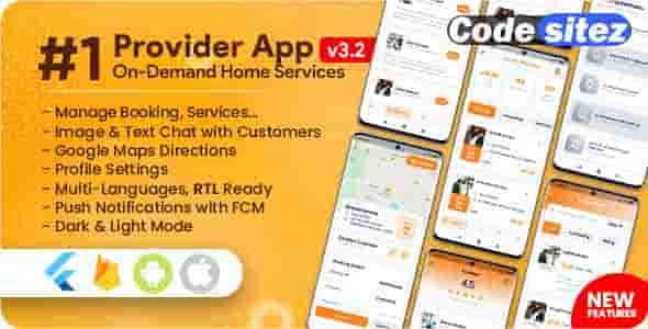 Service Provider App Nulled for On-Demand Home Services Complete Solution
