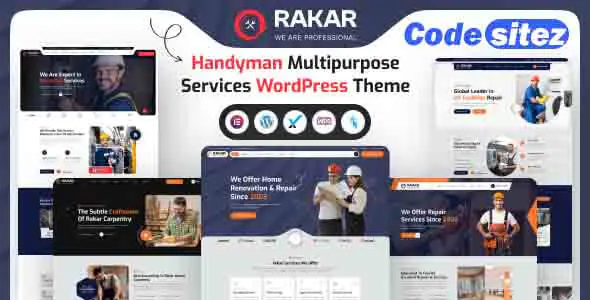 Rakar - Multipurpose Services WordPress Theme