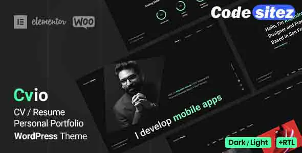 Cvio - Personal Portfolio WordPress Theme