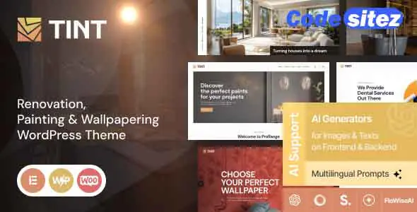 Tint - Renovation, Painting & Wallpapering WordPress Theme
