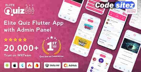 Elite Quiz Nulled - Trivia Quiz | Quiz Game - Flutter Full App + Admin Panel
