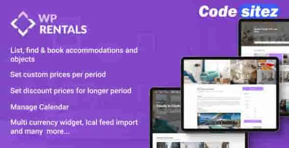 WP Rentals - Booking Accommodation WordPress Theme