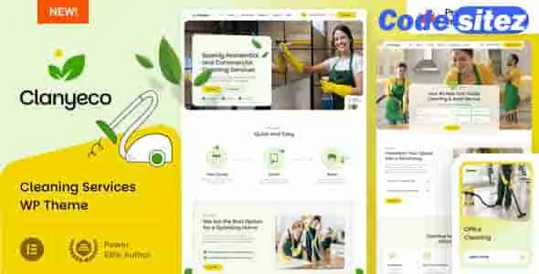 ClanyEco– Cleaning Services WordPress Theme
