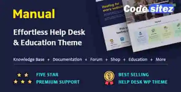 Manual - Documentation, Knowledge Base & Education WordPress Theme