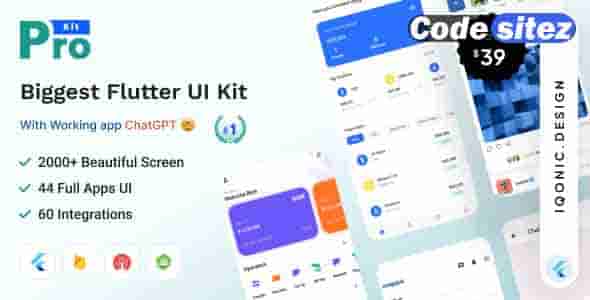 ProKit Flutter Nulled - Flutter UI Kit with Chat GPT App