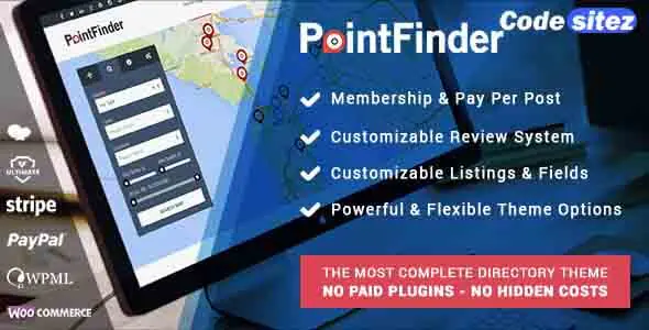 PointFinder | Directory & Listing WordPress Theme